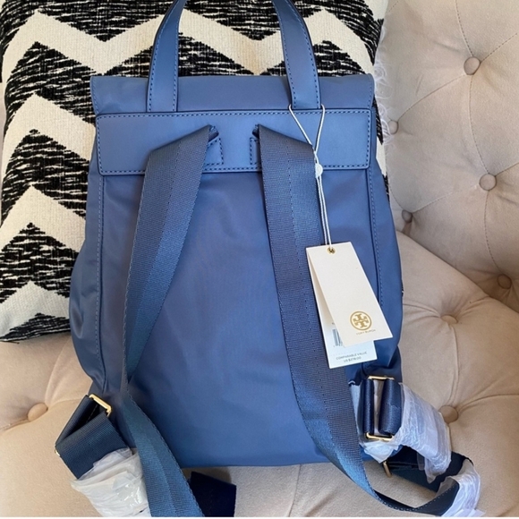 Tory Burch Oceanside Nylon Flap Backpack NWT - Picture 4 of 13